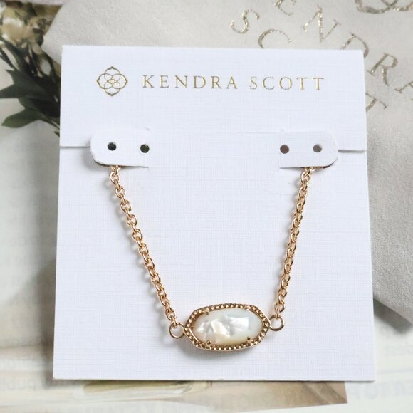 Kendra Scott Jewelry - Kendra Scott Elaina Gold Ivory Pearl Adjustable Chain Bracelet